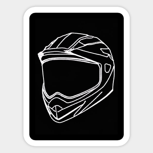 Motorcycle Helmet Sticker by maxcode